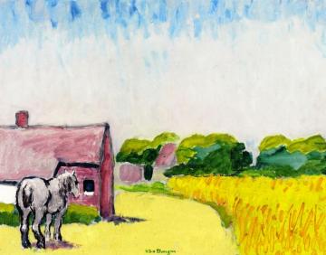 White Horse Artwork by Kees Van Dongen