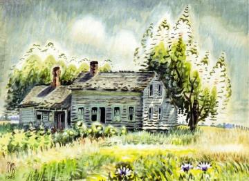 Old House in July Artwork by Charles Burchfield