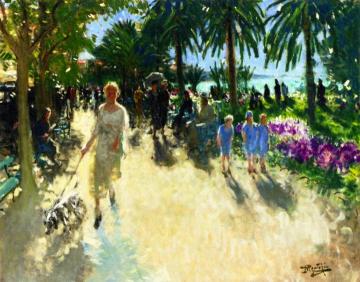 La Croisette, Cannes Artwork by Pierre Eugène Montézin