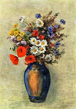 Vase of Flowers Artwork by Odilon Redon