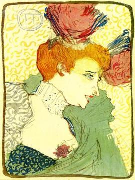 The Actress Marcelle Lender Artwork by Henri de Toulouse-Lautrec