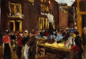 Jewish Quarter in Amsterdam Artwork by Max Liebermann