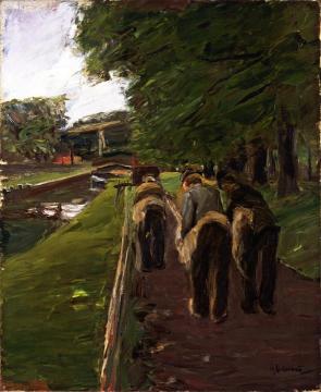Seilerbahn in Edam (Study) Artwork by Max Liebermann