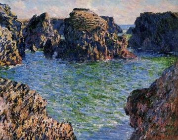 Coming into Port-Goulphar, Belle-Ile Artwork by Claude Oscar Monet