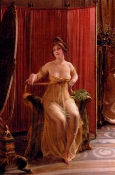 In The Dressing Room Artwork by Charles Joseph Frederick Soulacroix