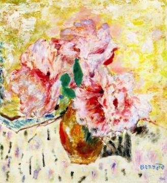 Peonies Artwork by Pierre Bonnard