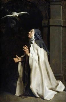 Teresa of Avila's Vision of the Dove Artwork by Peter Paul Rubens
