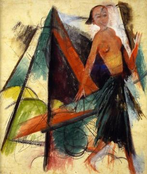 Miranda Figure for Shakespeare's 'Tempest' Artwork by Franz Marc