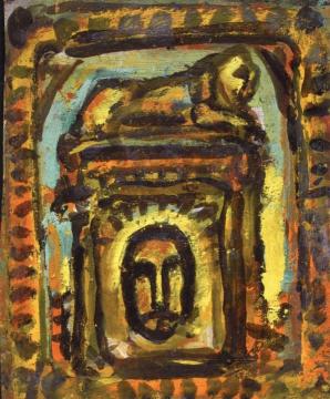 Holy Face (decorative elements) Artwork by Georges Rouault