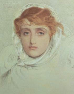 The White Maid of Avenel Artwork by Anthony Frederick Sandys