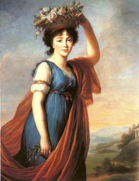 Princess Eudocia Ivanovna Galitzine nee Izmaillov Artwork by Elisabeth Vigee Le Brun