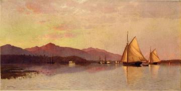 The Hudson River Looking Toward The Catskills Artwork by Francis Augustus Silva