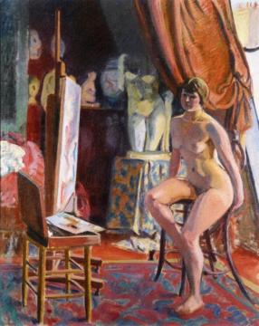 Nude In An Interior Artwork by Jean Puy