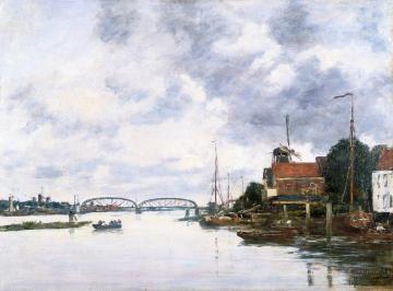 The Bridge over the Meuse at Dordrecht Artwork by Eugène-Louis Boudin