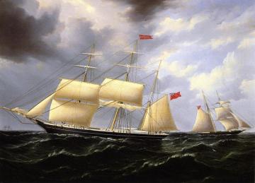 'Josephine' with 'Ariel' Behind Artwork by James E. Buttersworth