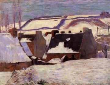 Pont-Aven in the Snow Artwork by Paul Gauguin