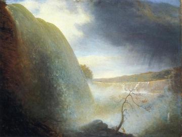 Falls of Niagara, Viewed from the American Side Artwork by Rembrandt Peale