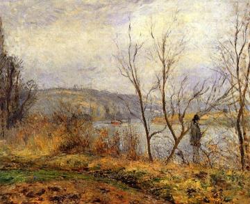 The Banks of the Oise, Pontoise Artwork by Camille Pissarro