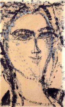 Woman's Head Artwork by Amedeo Modigliani