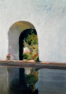 Reservoir, Alcázar of Seville Artwork by Joaquin Sorolla y Bastida