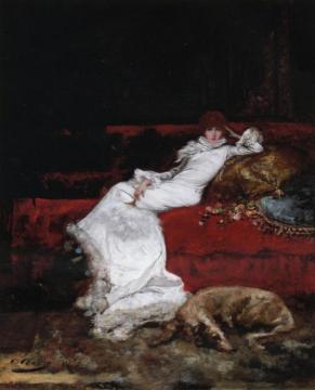Portrait Of Sarah Bernhardt Artwork by Georges Jules Victor Clairin