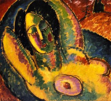 Sleeping Woman Artwork by Alexej Jawlensky
