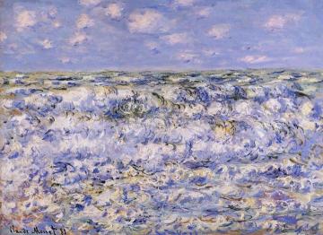 Waves Breaking Artwork by Claude Oscar Monet