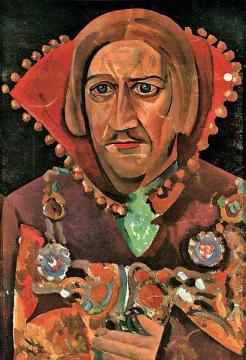 Portrait of Vasily Kachalov Artwork by Boris Grigoriev