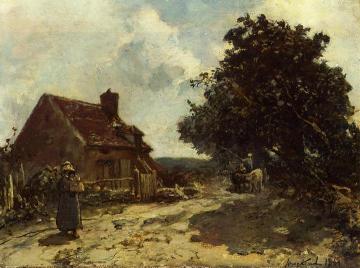 In the Vicinity of Nevers Artwork by Johan Berthold Jongkind