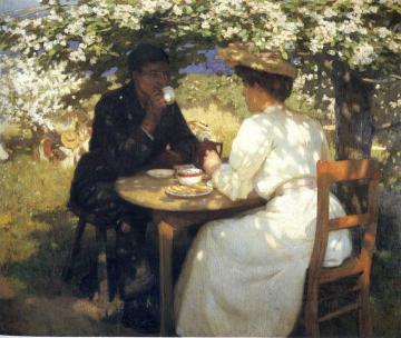 In The Spring Time Artwork by Harold Knight