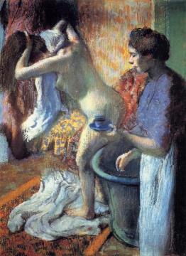 Breakfast after the Bath Artwork by Edgar Degas