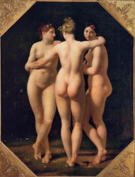 The Three Graces Artwork by Jean Baptiste Regnault