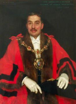 Sir Herbert John Ormond, Mayor of Stoke Newington Artwork by Henry Scott Tuke