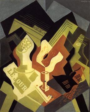 Guitar And Fruit Dish Artwork by Juan Gris