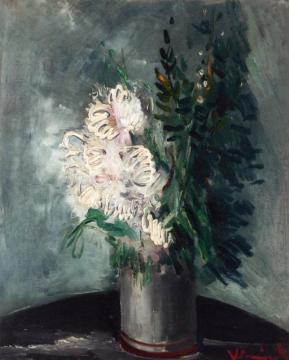 Flowers In A Vase Artwork by Maurice De Vlaminck