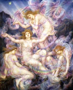 Daughters of the Mist Artwork by Evelyn de Morgan