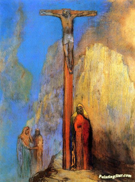 Calvary Artwork by Odilon Redon