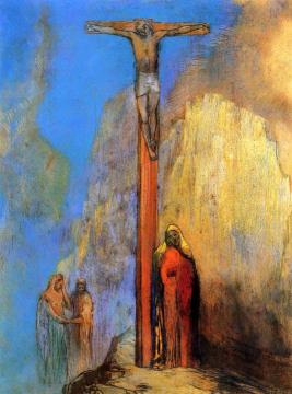 Calvary Artwork by Odilon Redon