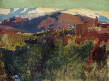 Sierra Nevada From The Alhambra, Grenada Artwork by Joaquin Sorolla y Bastida