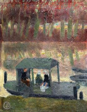 Washing Boat At Port Marly Artwork by Maurice Denis