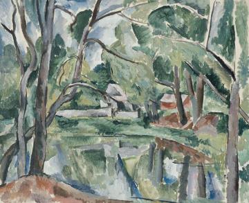 A Pond Artwork by Pyotr Konchalovsky