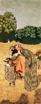 The Public Gardens - The Questioning Artwork by Edouard Vuillard