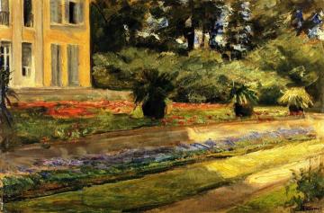 The Terrace in the Garden on Wannsee toward the Northwest, with the Villa on the Left Artwork by Max Liebermann