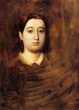 Portrait of Madame Edmondo Morbilli, nee Therese De Gas Artwork by Edgar Degas