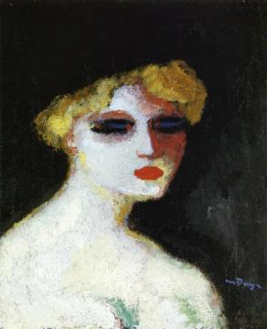 Blond Woman With Small Head Artwork by Kees Van Dongen