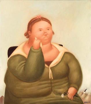 La Ilrona Artwork by Fernando Botero