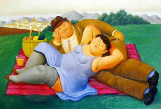 Pic Nic Artwork by Fernando Botero