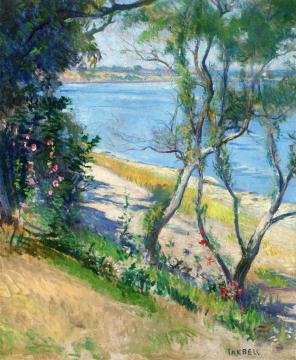 View of the Piscataqua River, New Castle, New Hampshire Artwork by Edmund Tarbell