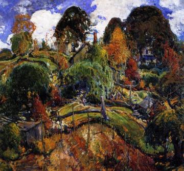 A Bit of Silvermine, the Old Farmhouse Artwork by Charles Reiffel