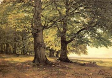 Tevtoburgsky Forest Artwork by Ivan Ivanovich Shishkin